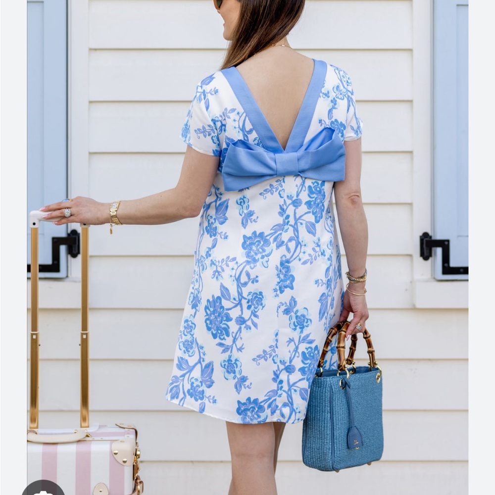 STS Floral Dress with Bow Detail